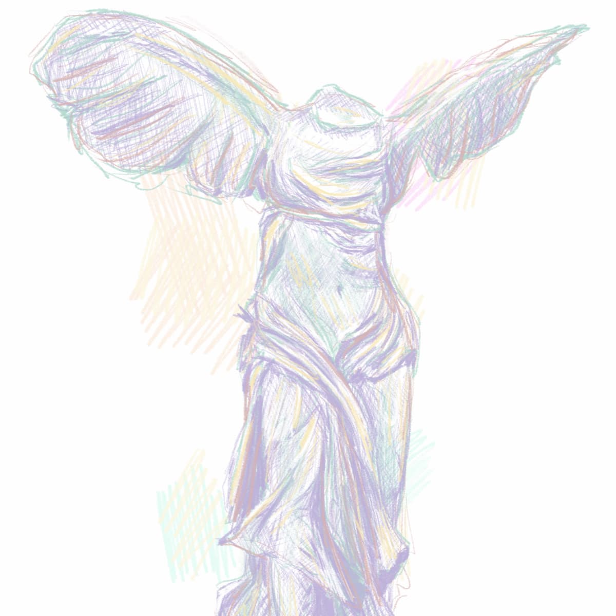 Nike of Samothrace Study, digital // 2020