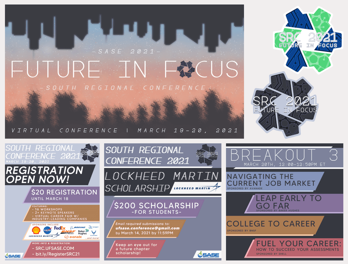 South Regional Conference: Flyers & Logos // 2021